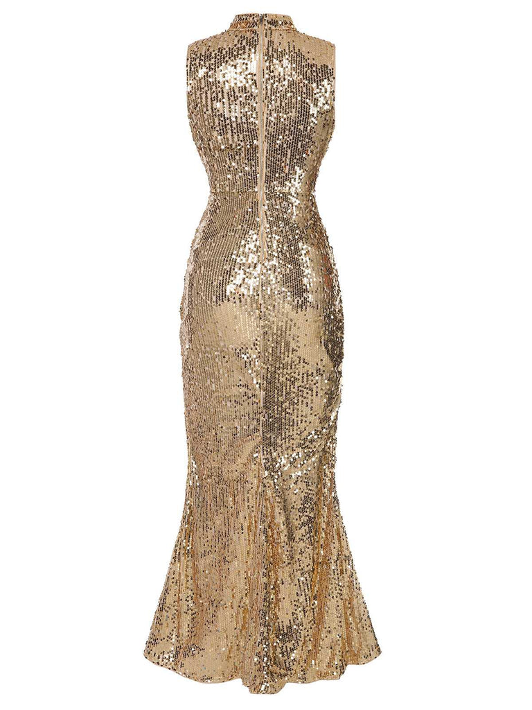 1930s Keyhole Sequined Maxi Dress | 1930s | vintage dress, retro fashion