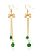 Christmas Bow Bell Drop Earrings - vintage fashion, retro style
