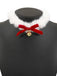 Christmas Bowknot Bell Plush Choker Necklace - vintage fashion, retro style
