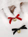 Christmas Bowknot Bell Plush Choker Necklace - vintage fashion, retro style