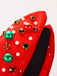 Christmas Colored Beads Rhinestoned Headband — vintage style that transcends decades