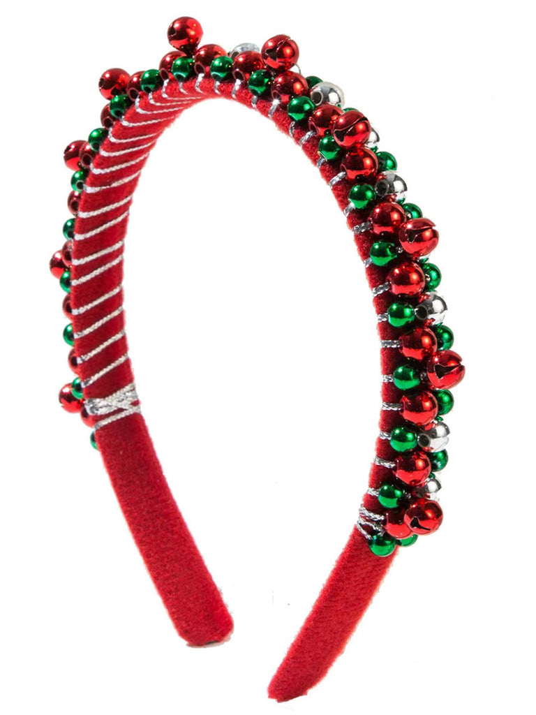 Christmas Colored Bell Beads Headband: timeless vintage elegance she makes her own