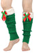 Christmas Contrast Plus Trim Knit Leg Warmers: timeless vintage elegance she makes her own