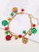 Christmas Flower Bell Necklace & Bracelet & Earring Set - vintage fashion, retro style