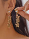 Christmas Multi-Gingerbread Man Pearl Earrings - vintage fashion, retro style