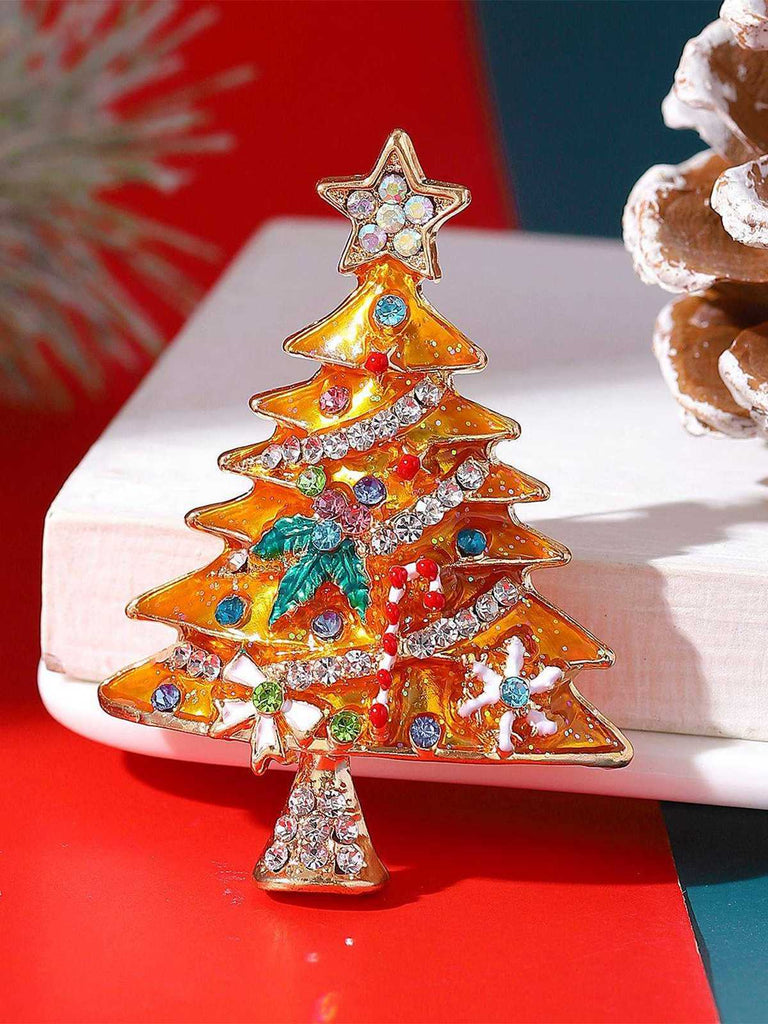 Christmas Tree Star Rhinestones Hairpin: timeless vintage elegance she makes her own