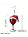 Christmas Wine Glass Dangle Earrings: vintage detail work for the woman who notices