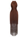 Coffee 1920s Solid Fringe Halter Sleeveless Dress - vintage dress, retro fashion, Gatsby party