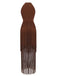 Coffee 1920s Solid Fringe Halter Sleeveless Dress - vintage dress, retro fashion, Gatsby party