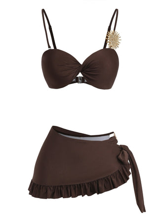 Coffee 1980s Set Bikini Set