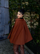 Color 1940s Lapel Cape Coat - vintage fashion, retro style