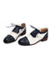 Colorblock Leather Round Toe Strappy Oxford Shoes: timeless vintage elegance she makes her own