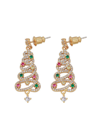 Colorful Christmas Tree Tassel Hollow Earrings: timeless style reimagined