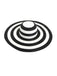 Contrast Stripes Wide Brim Sun Hat - vintage fashion, retro style