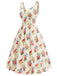 [Pre-Sale] Cream Color 1940s Floral Vintage Dress 3