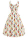 [Pre-Sale] Cream Color 1940s Floral Vintage Dress 4