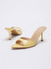Crocodile-Print Open-Toe Stiletto Slide Heels - vintage fashion, retro style, classic elegance for vintage lovers