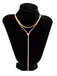 Gold Double-Layered Long Solid Alloy Necklace