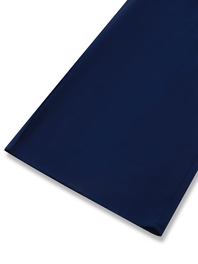 Y2K Solid Chiffon Elastic Waist Wide Leg Pants