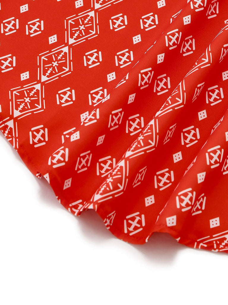 1970s Boho V-Neck Lantern Sleeve Blouse