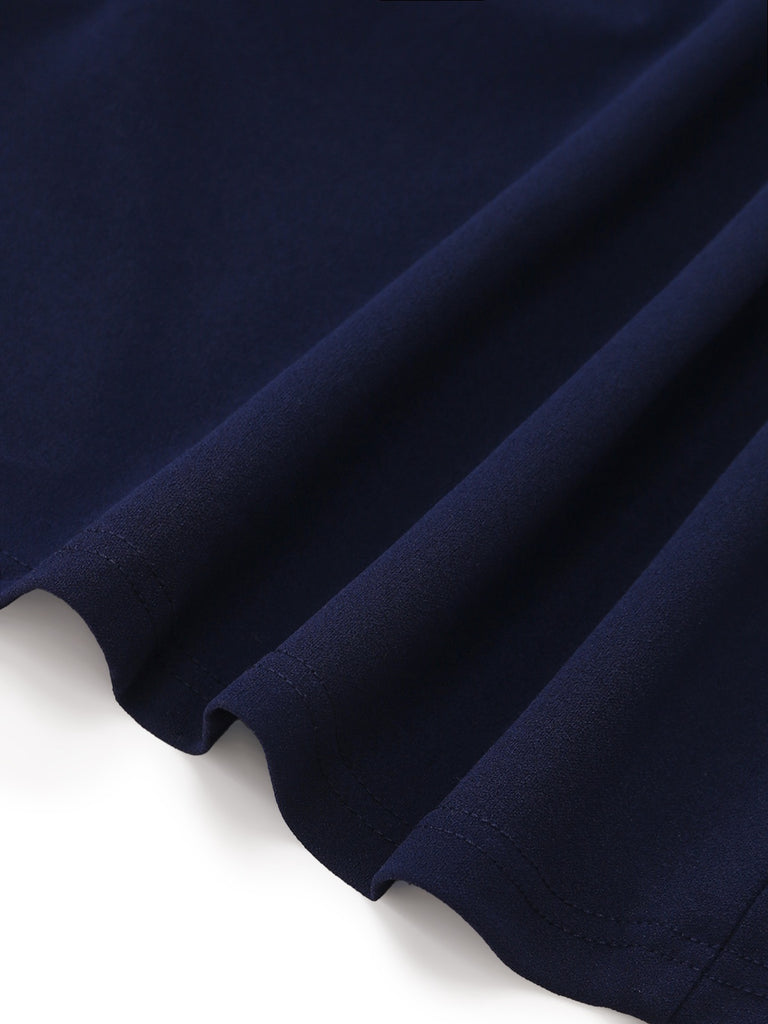 1960s Wrinkle One-Shoulder Surplice Knit Pencil Dress