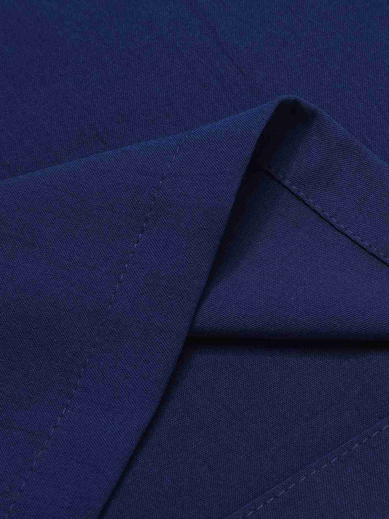 Dark Blue 1930s Polka Dot Patchwork Jumpsuit — 1930s vintage charm for her modern wardrobe