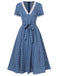 1930s VNeck Polka Dots Belted | 1930s | vintage dress, retro fashion