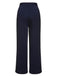 Dark Blue 1950s Solid Button Straight Pants, vintage fashion, retro style - perfect for women who love vintage and retro fashion