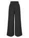 Dark Gray 1940s Pinstripes Wide-Leg Pants - vintage fashion, retro style for vintage lovers