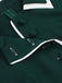 Dark Green 1950s Contrasted Lapel Swing Dress - vintage dress, retro fashion, rockabilly