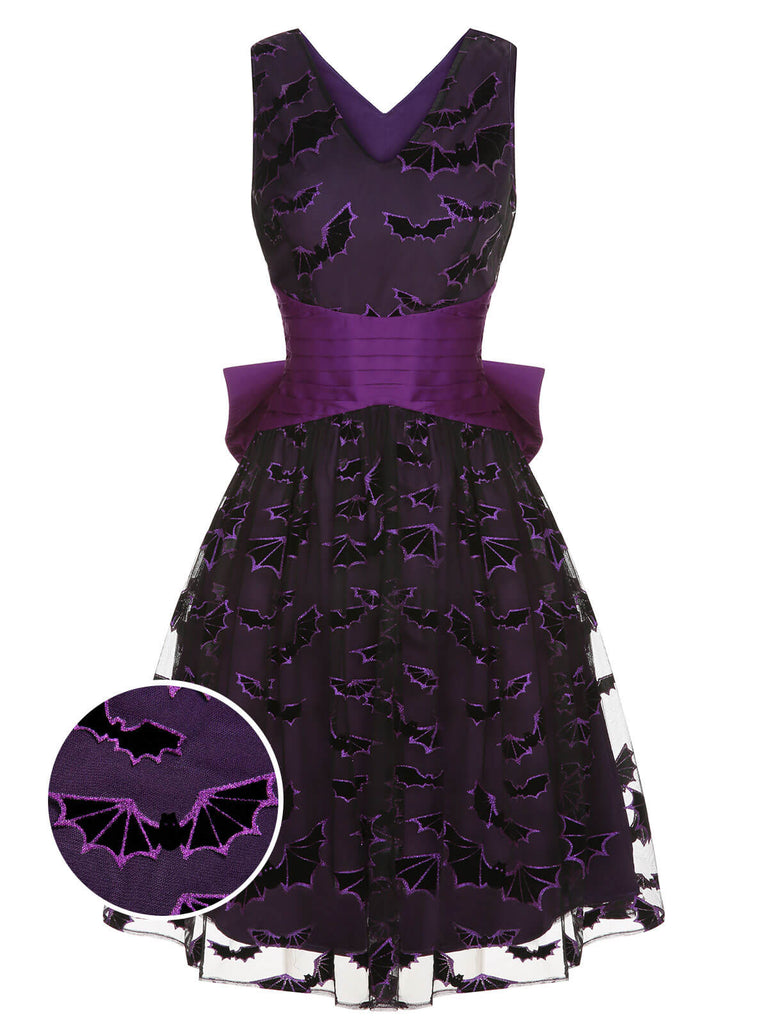 Deep 1950s Halloween Bat Bow | 1950s | vintage dress, retro fashion