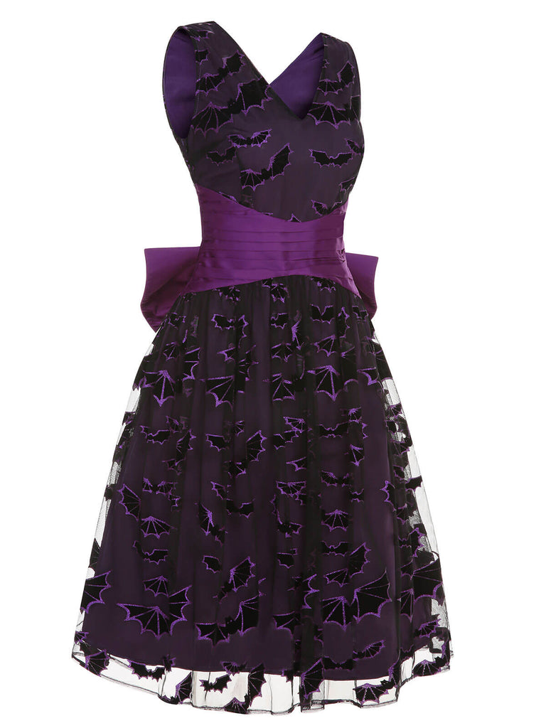 Deep 1950s Halloween Bat Bow | 1950s | vintage dress, retro fashion