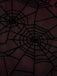 Deep Red 1960s Halloween Spider Web Dress — vintage elegance for the modern woman