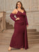 This Deep Red 1960s Spaghetti Strap Sequined Dress wraps her in 1960s elegance, one twirl at a time