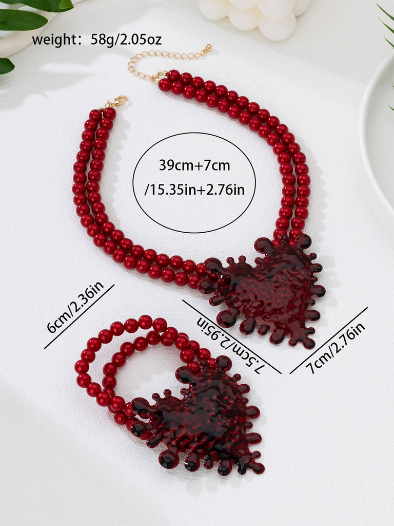 Deep Red 1970s Vintage Classic Accessory 4