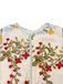 1940s Water Soluble Lace Mesh Embroidery Ruffle Dress - vintage dress, retro fashion