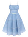 2PCS Polka Dot Ivory Pencil Dress & Sky Blue Strap Dress - vintage dress, retro fashion