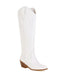 Embroidered Chunky Heel Mid-Calf Cowboy Boots — vintage vintage charm for her modern wardrobe