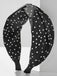 Fabric Wide Brim Polka Dot Cross Headband: timeless vintage elegance she makes her own