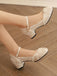 Floral Jacquard Mary Jane High Heels — vintage style that transcends decades
