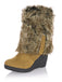 Frosted Leather Wedge Heel Knee High Boots: timeless vintage elegance she makes her own