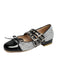 Glitter Buckle Details Mary Jane Heels - vintage shoes, retro heels