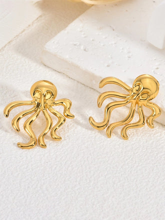 Gold 1970s Earrings Vintage Classic Accessory