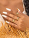 Gold Seashell Starfish Rings Set - vintage fashion, retro style, glamorous gold