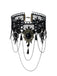 Gothic 3D & Embroidered Lace Choker Necklace - vintage fashion, retro style, elegant red