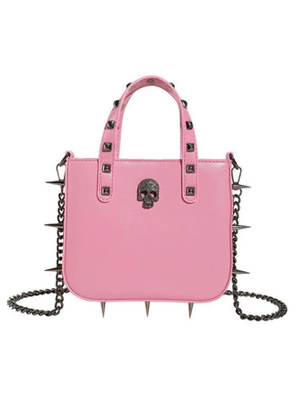 Gothic PU Leather Punk Studded Handbag - vintage fashion, retro style