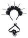 Gothic Skull Halloween Headband & Necklace - vintage fashion, retro style