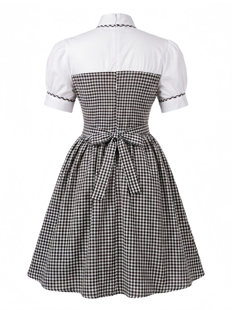 Grey 1950s Vintage Classic Dress 3