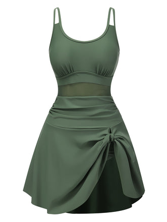 1930s Solid Bow Straps Swim | 1930s | vintage dress, retro fashion