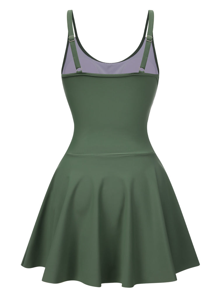 1930s Solid Bow Straps Swim | 1930s | vintage dress, retro fashion